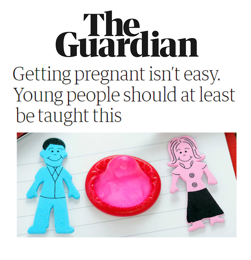 The Guardian article: Getting pregnant isn't easy