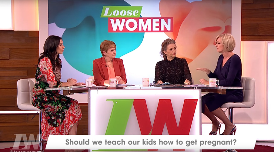 Loose Women debating the questions raised by the Modern Families project